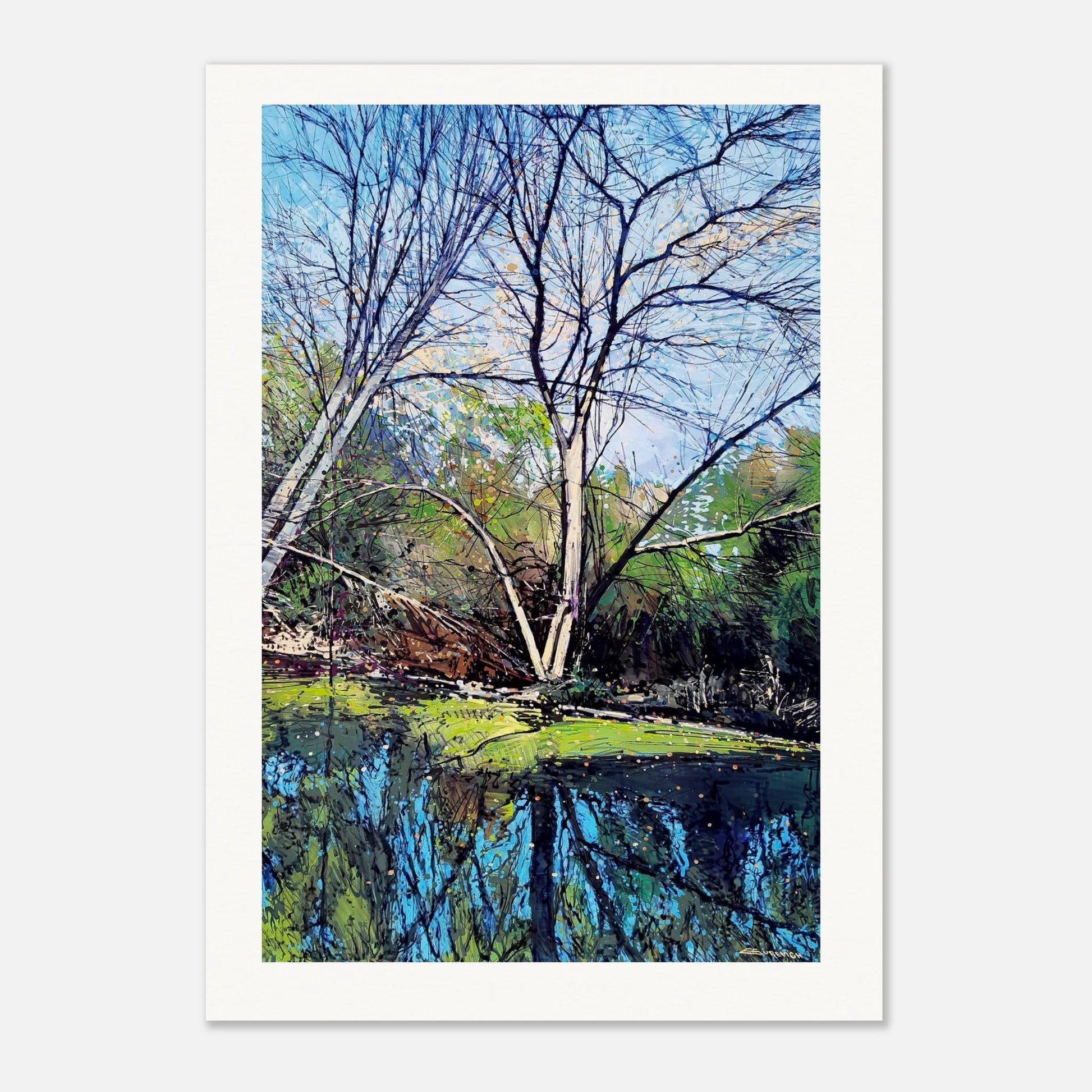 Murky waters - Museum - Quality Matte Paper Poster - eduardgurevich 75x100 cm / 30x40″