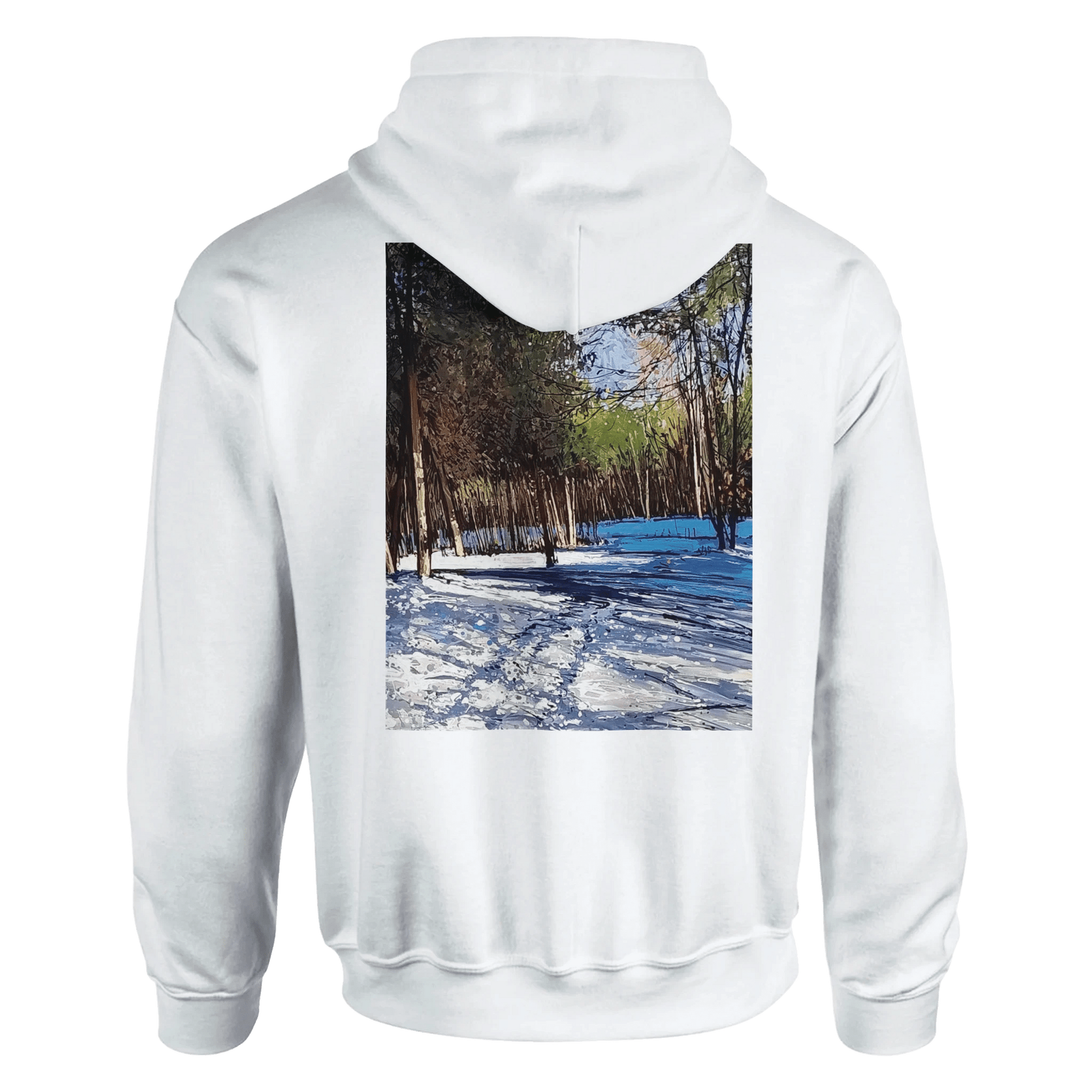 Outer space - Classic Unisex Pullover Hoodie | Gildan® 18500 White - eduardgurevich S