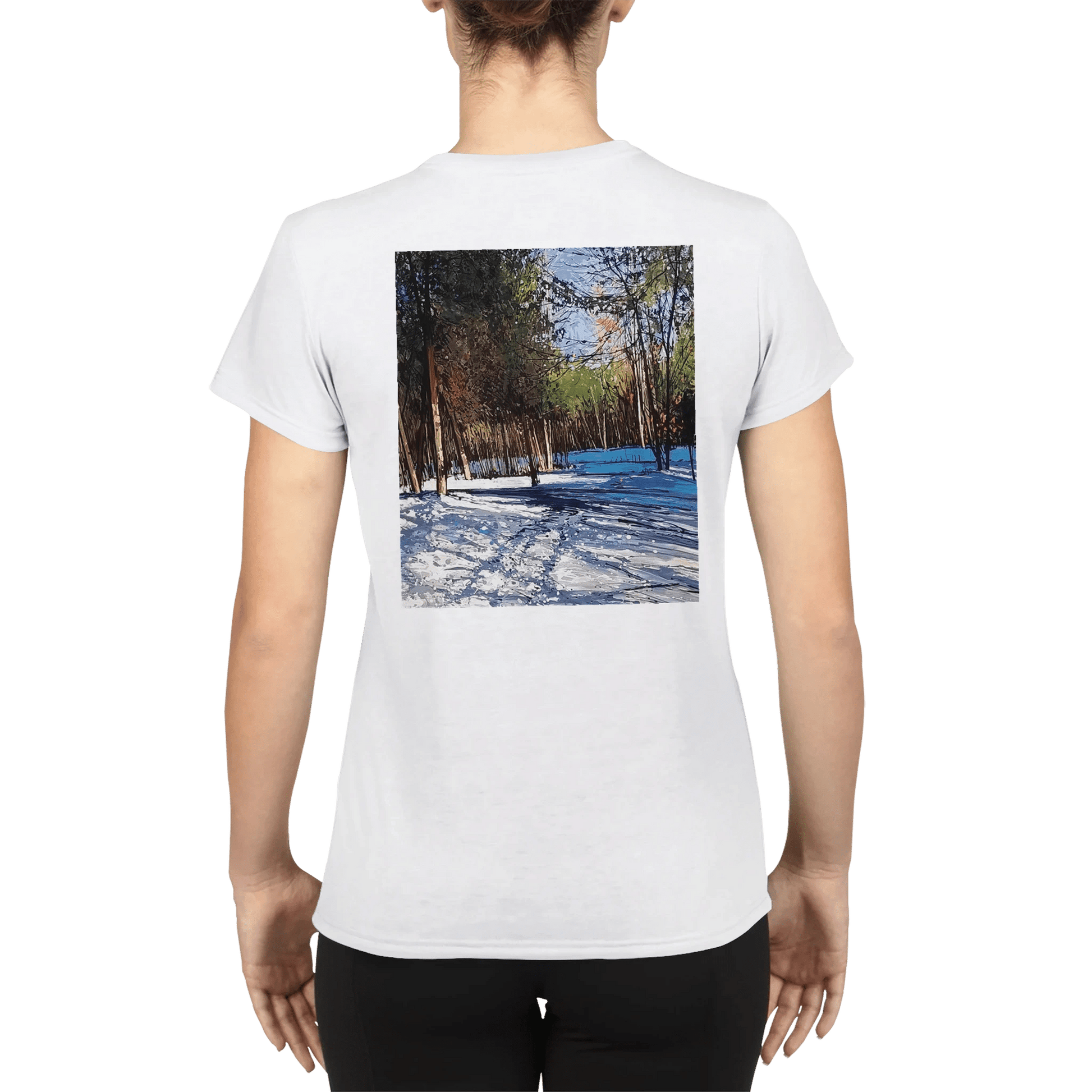 Outer space - Performance Womens Crewneck T-shirt - eduardgurevich S