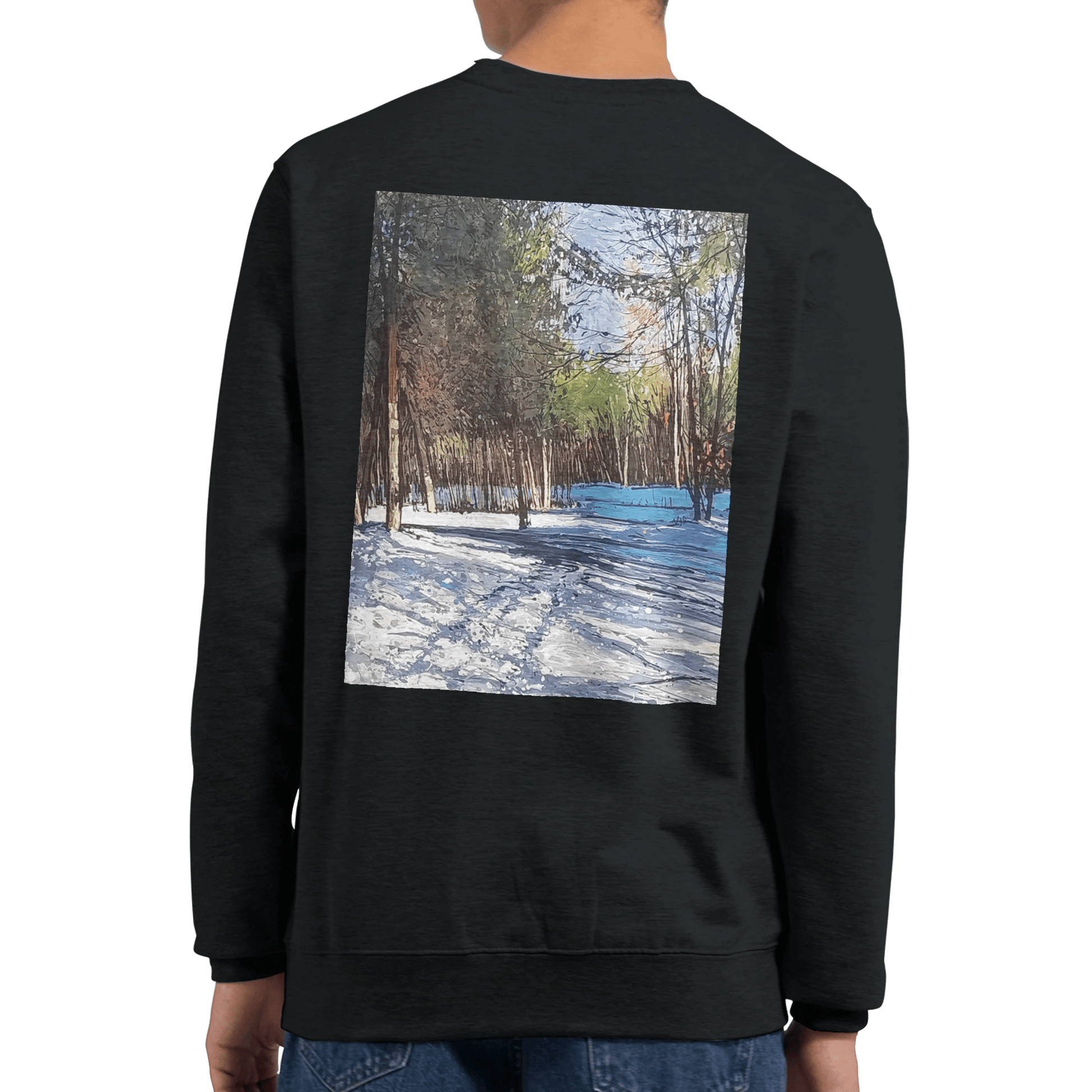 Outer space - Premium Unisex Crewneck Sweatshirt - eduardgurevich S