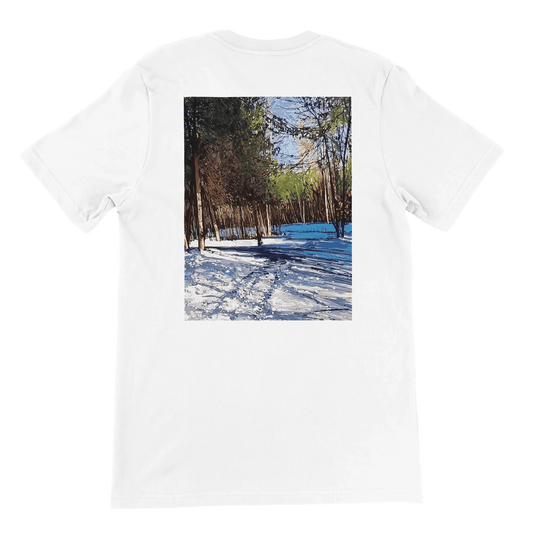 Outer space - Premium Unisex Crewneck T-shirt | Bella + Canvas 3001 - eduardgurevich S