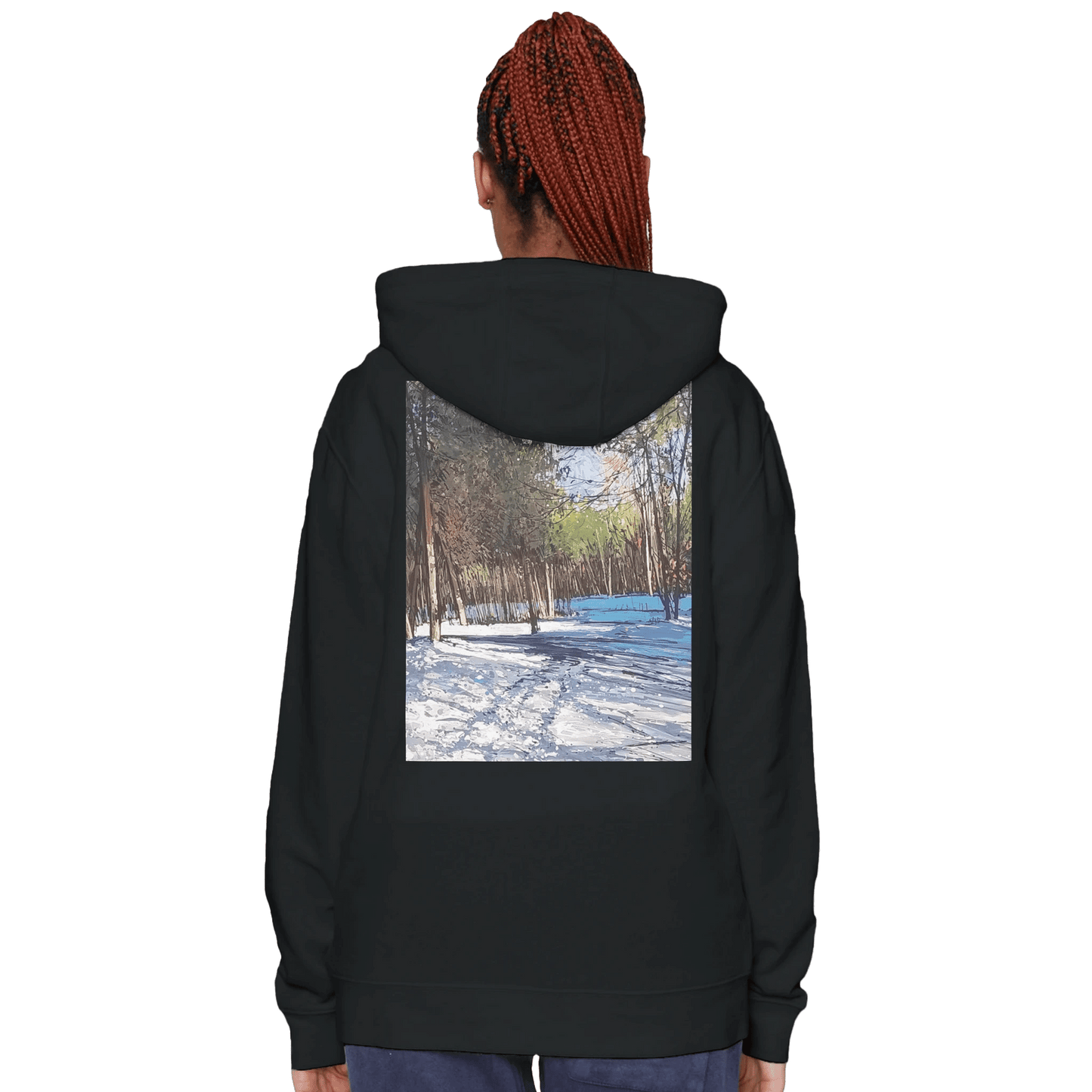 Outer space - Premium Unisex Pullover Hoodie | Laneseven LS13001 - eduardgurevich S