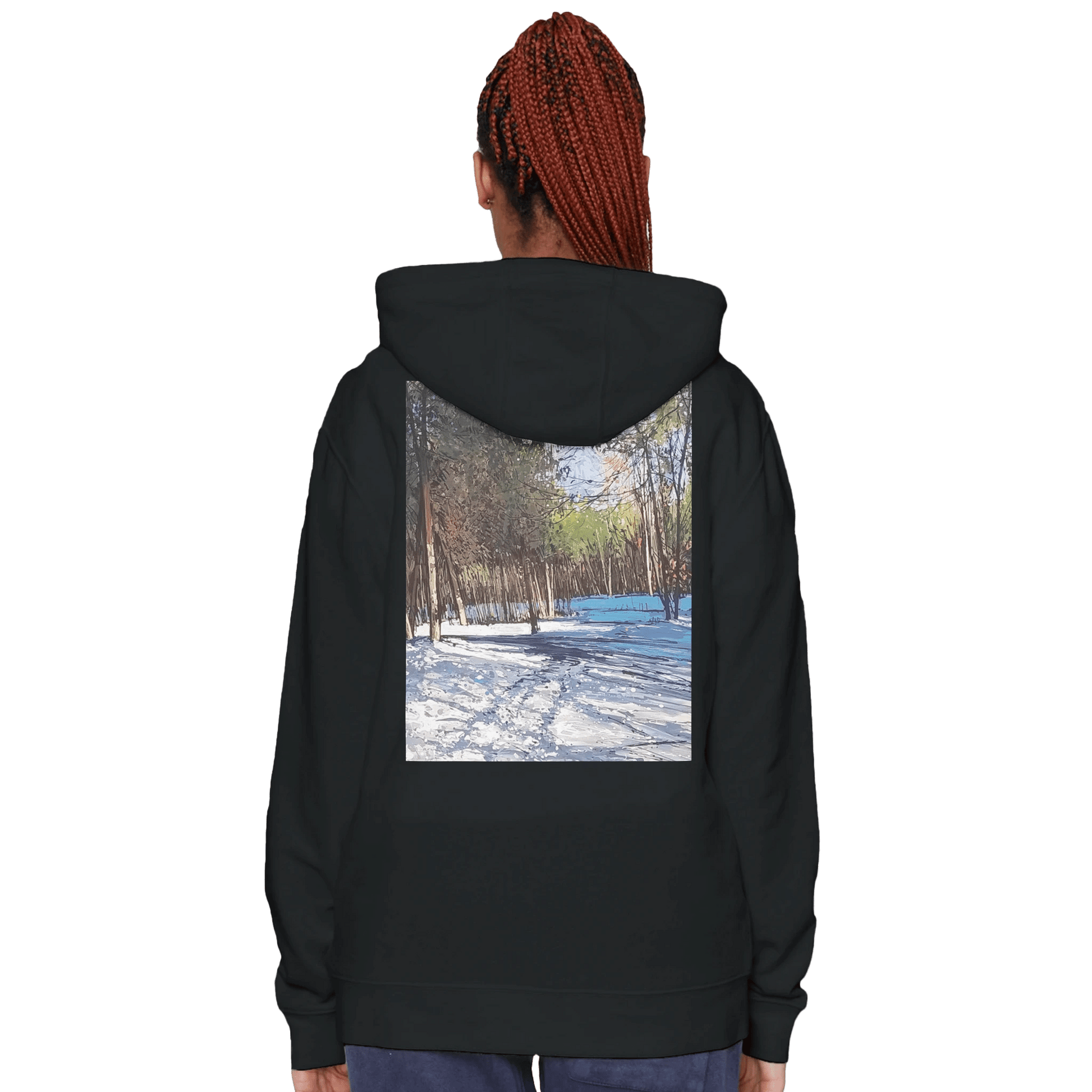 Outer space - Premium Unisex Pullover Hoodie | Laneseven LS13001 - eduardgurevich S