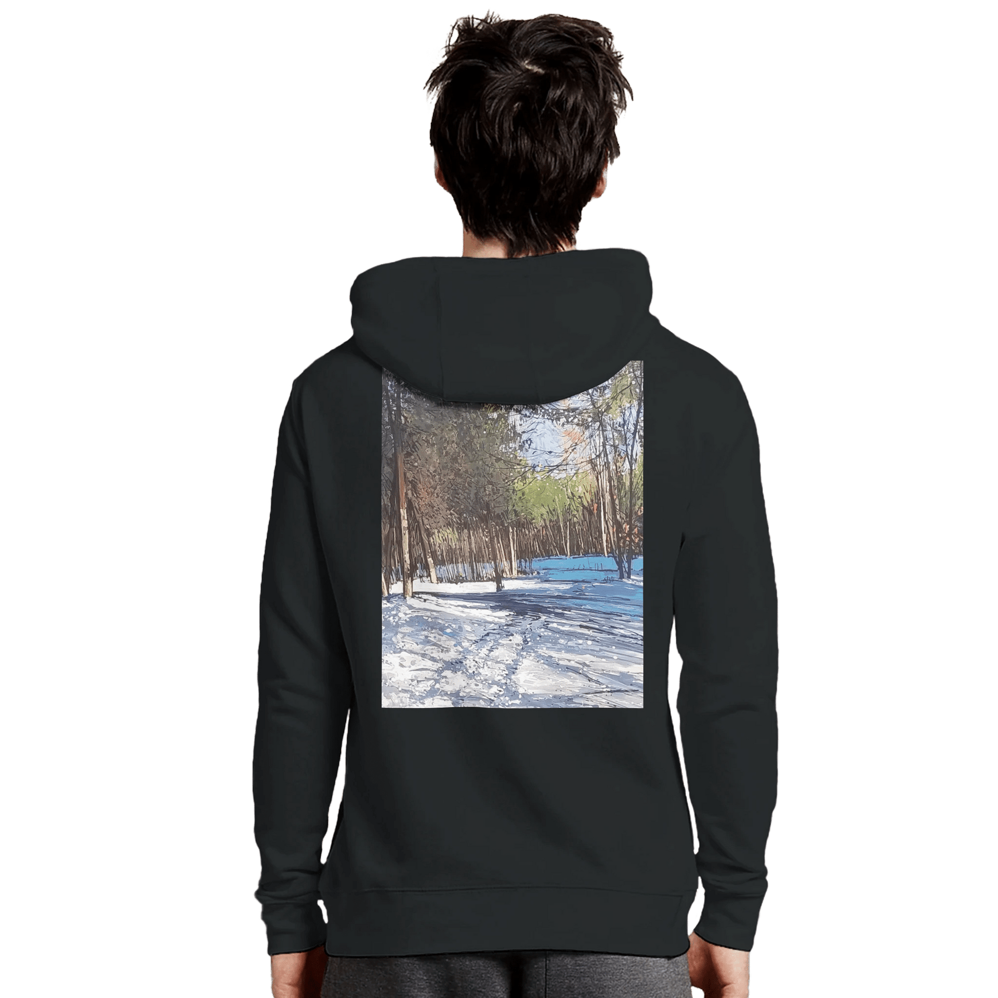Outer space - Premium Unisex Pullover Hoodie | Laneseven LS13001 - eduardgurevich S