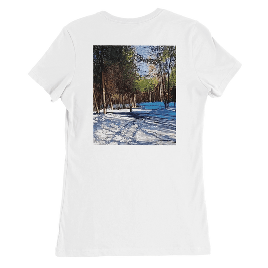 Outer space - Premium Womens Crewneck T-shirt | Bella + Canvas 6004 - eduardgurevich S