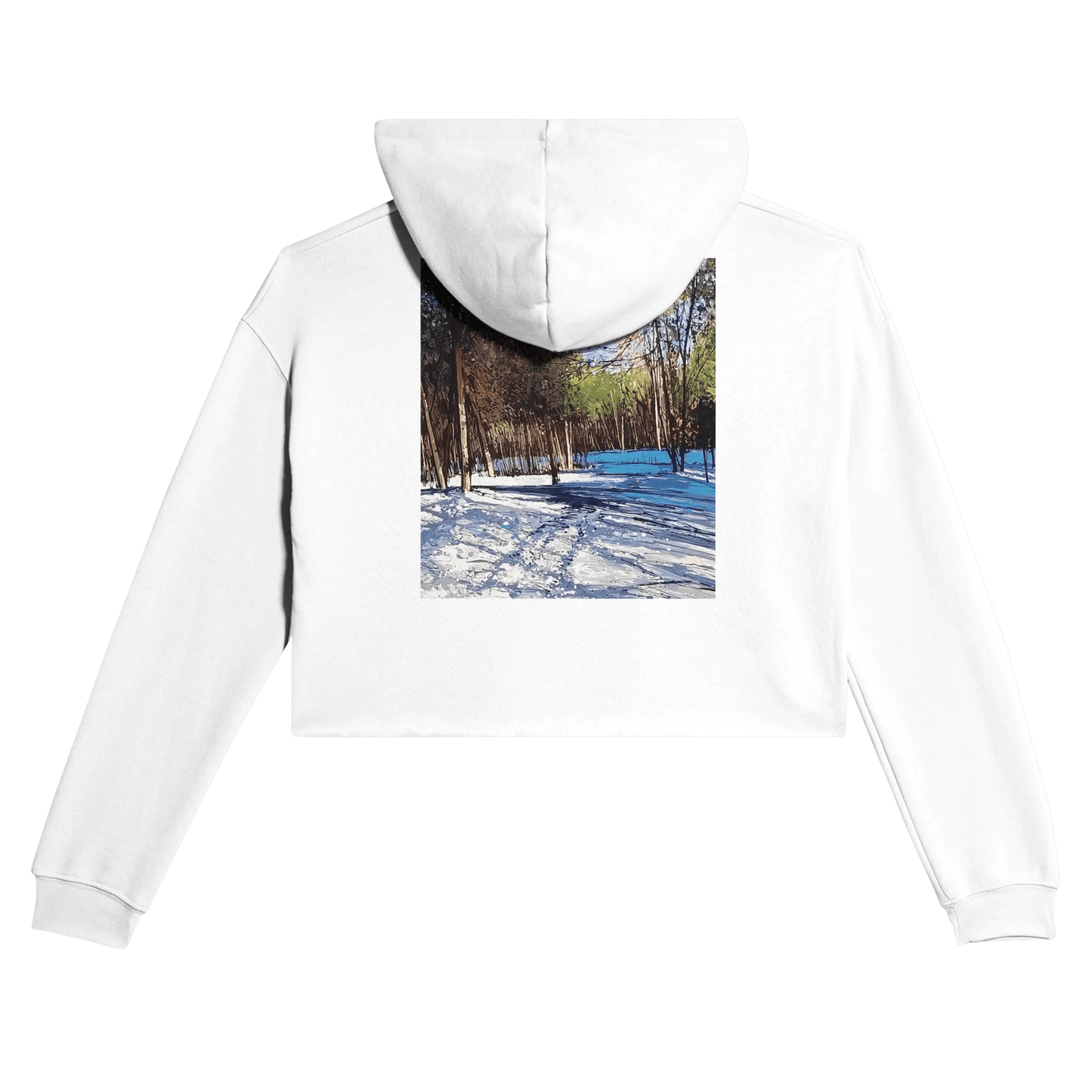 Outer space - Women's Cropped Hoodie | Bella + Canvas 7502 - eduardgurevich S