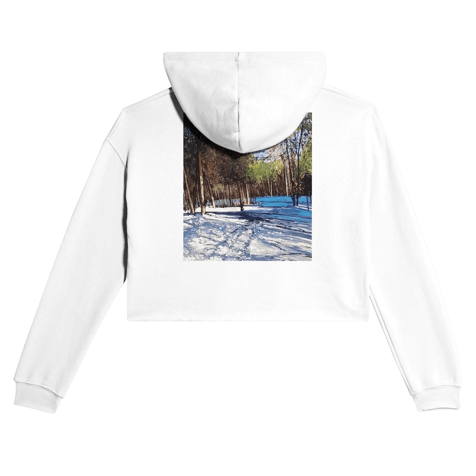 Outer space - Women's Cropped Hoodie | Bella + Canvas 7502 - eduardgurevich S