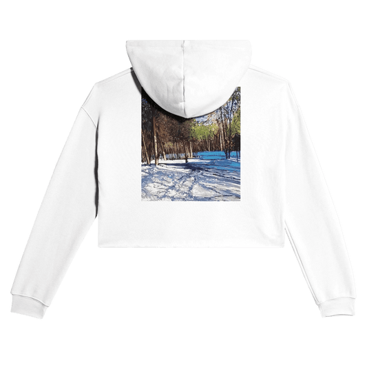 Outer space - Women's Cropped Hoodie | Bella + Canvas 7502 - eduardgurevich S