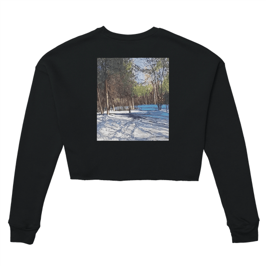 Outer space - Women's Cropped Sweatshirt | Bella + Canvas 7503 - eduardgurevich S