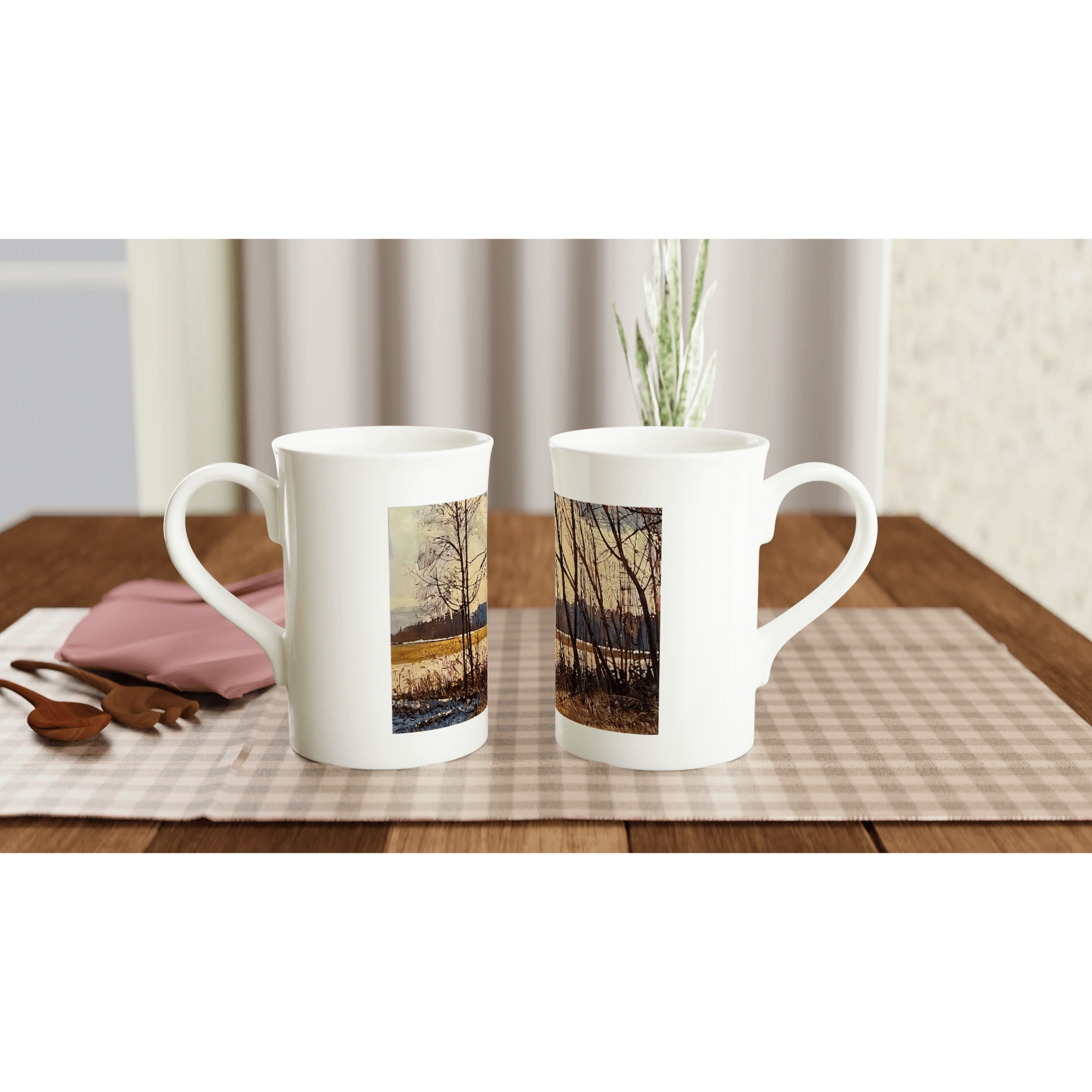 Promise - White 10oz Porcelain Slim Mug - eduardgurevich