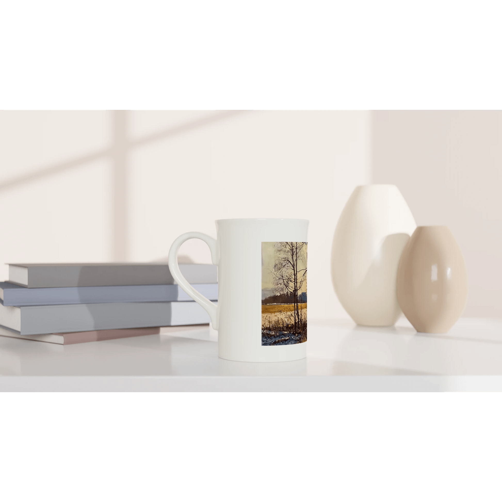 Promise - White 10oz Porcelain Slim Mug - eduardgurevich