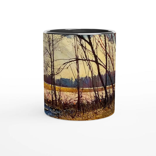 Promise - White 11oz Ceramic Mug with Color Inside - eduardgurevich
