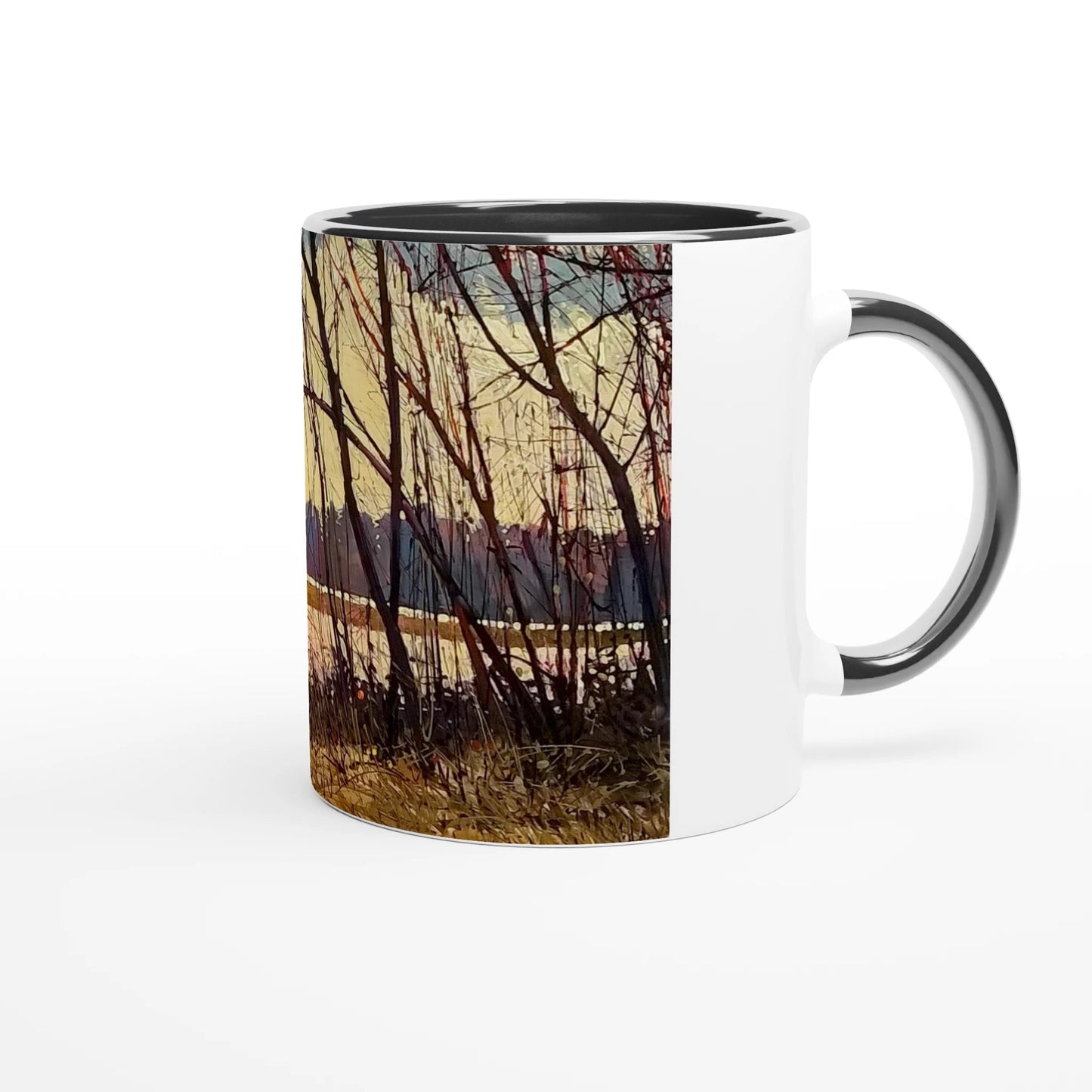 Promise - White 11oz Ceramic Mug with Color Inside - eduardgurevich