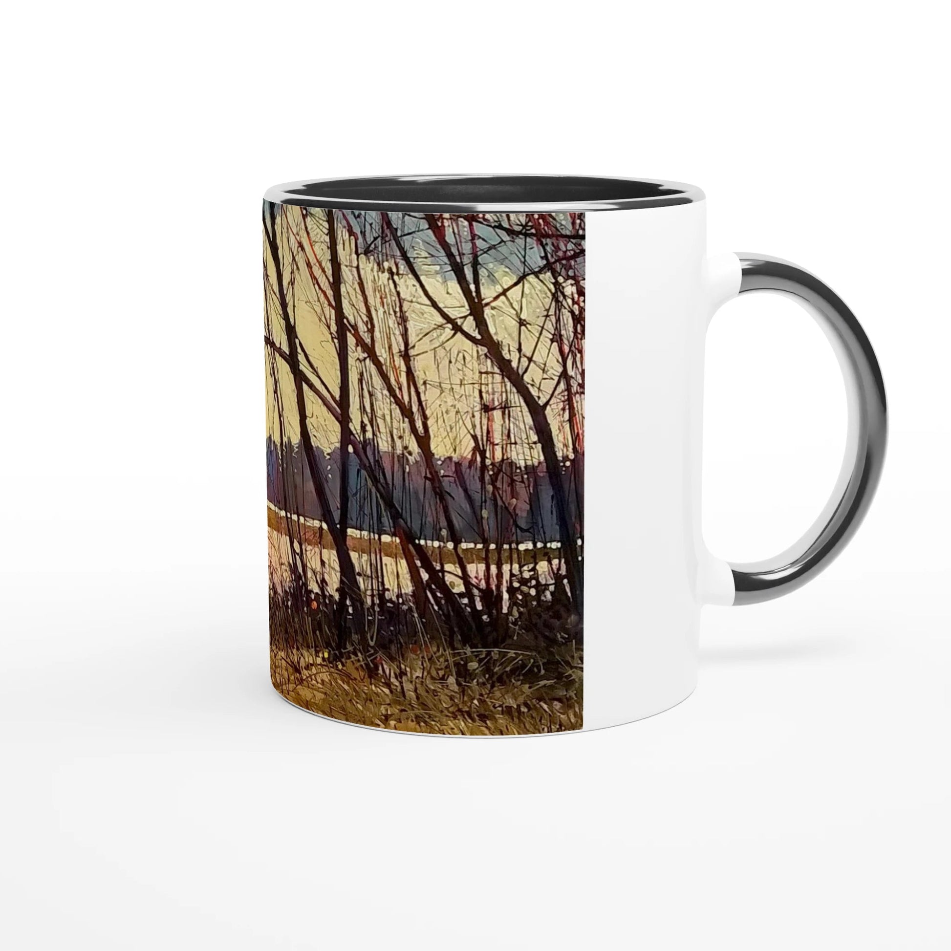 Promise - White 11oz Ceramic Mug with Color Inside - eduardgurevich
