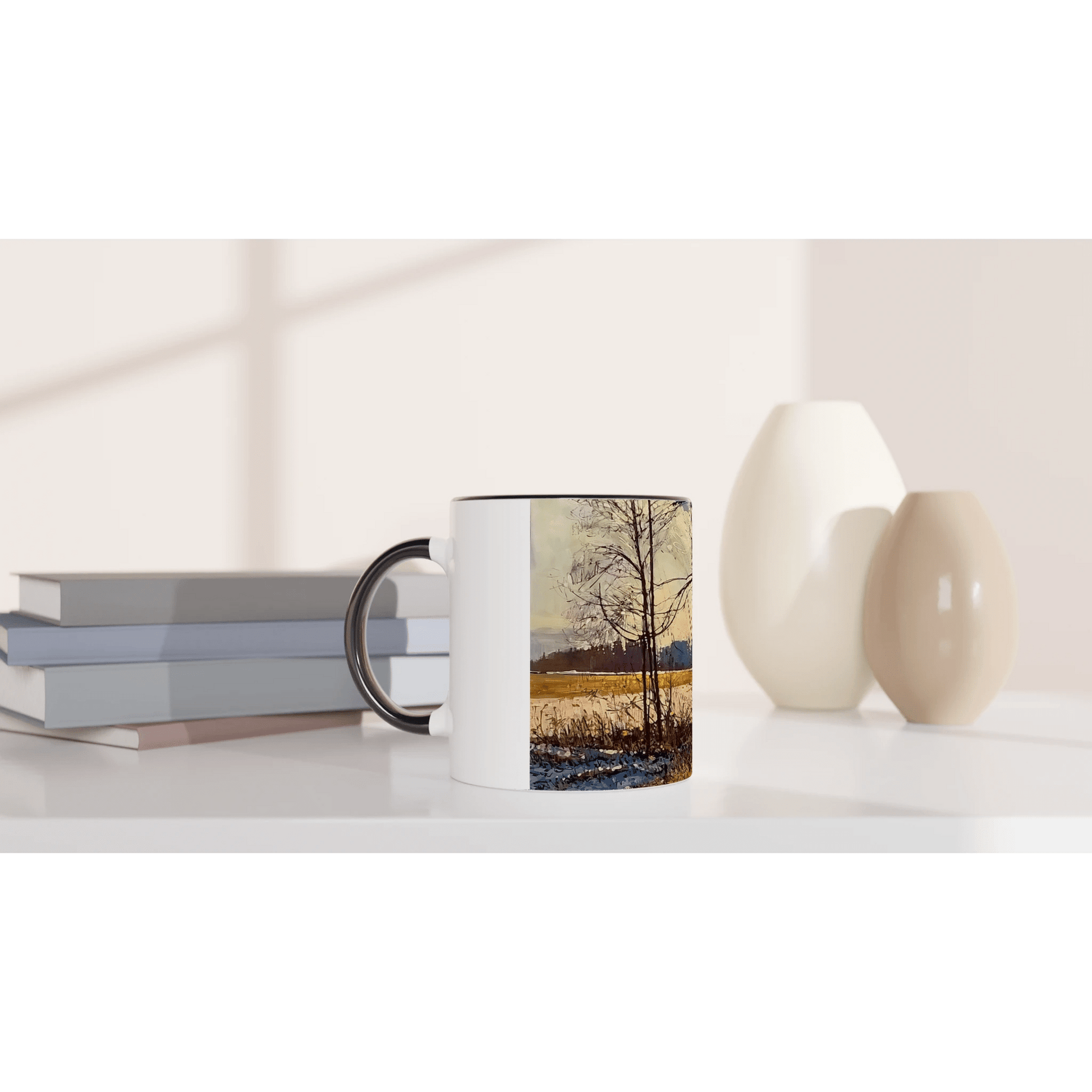 Promise - White 11oz Ceramic Mug with Color Inside - eduardgurevich