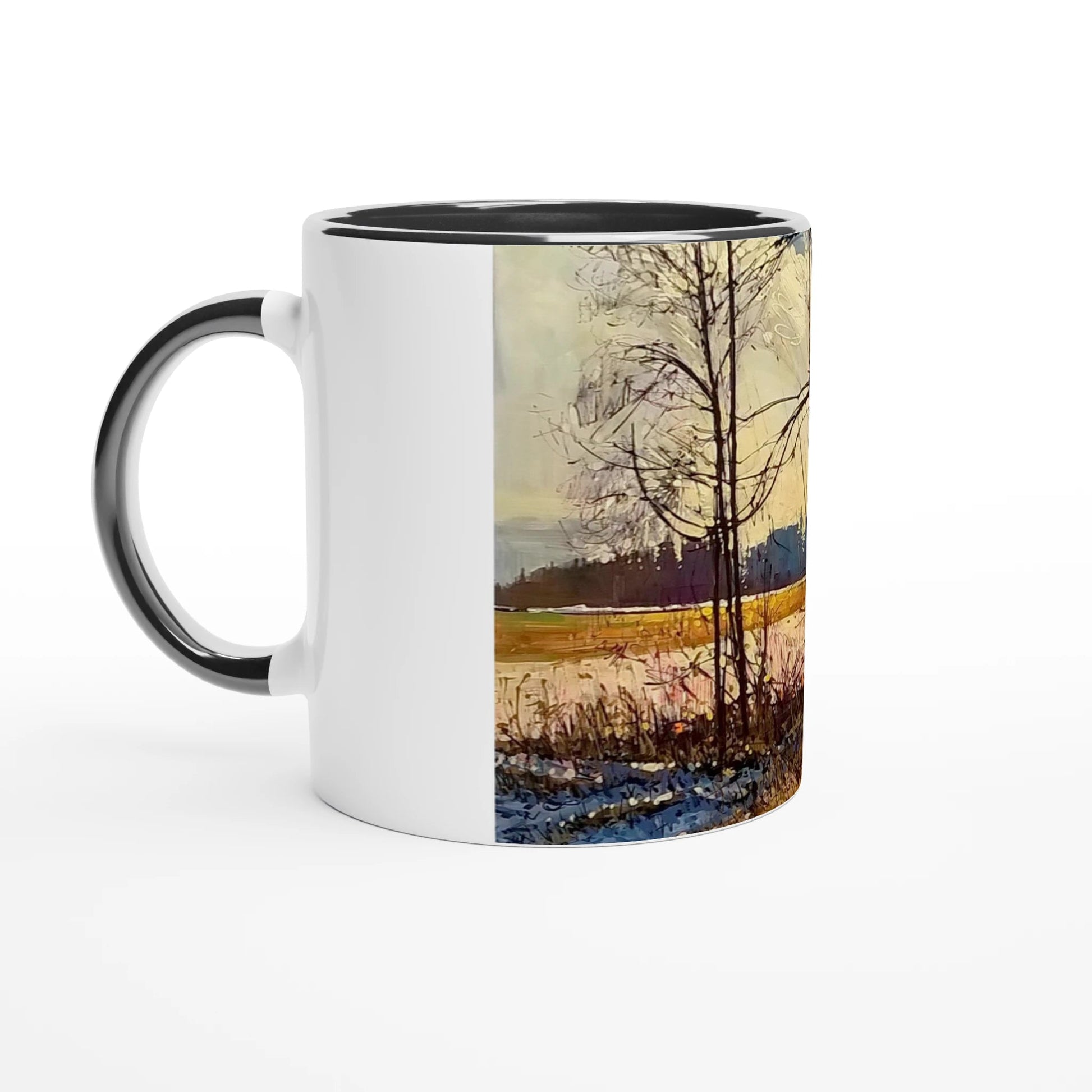 Promise - White 11oz Ceramic Mug with Color Inside - eduardgurevich