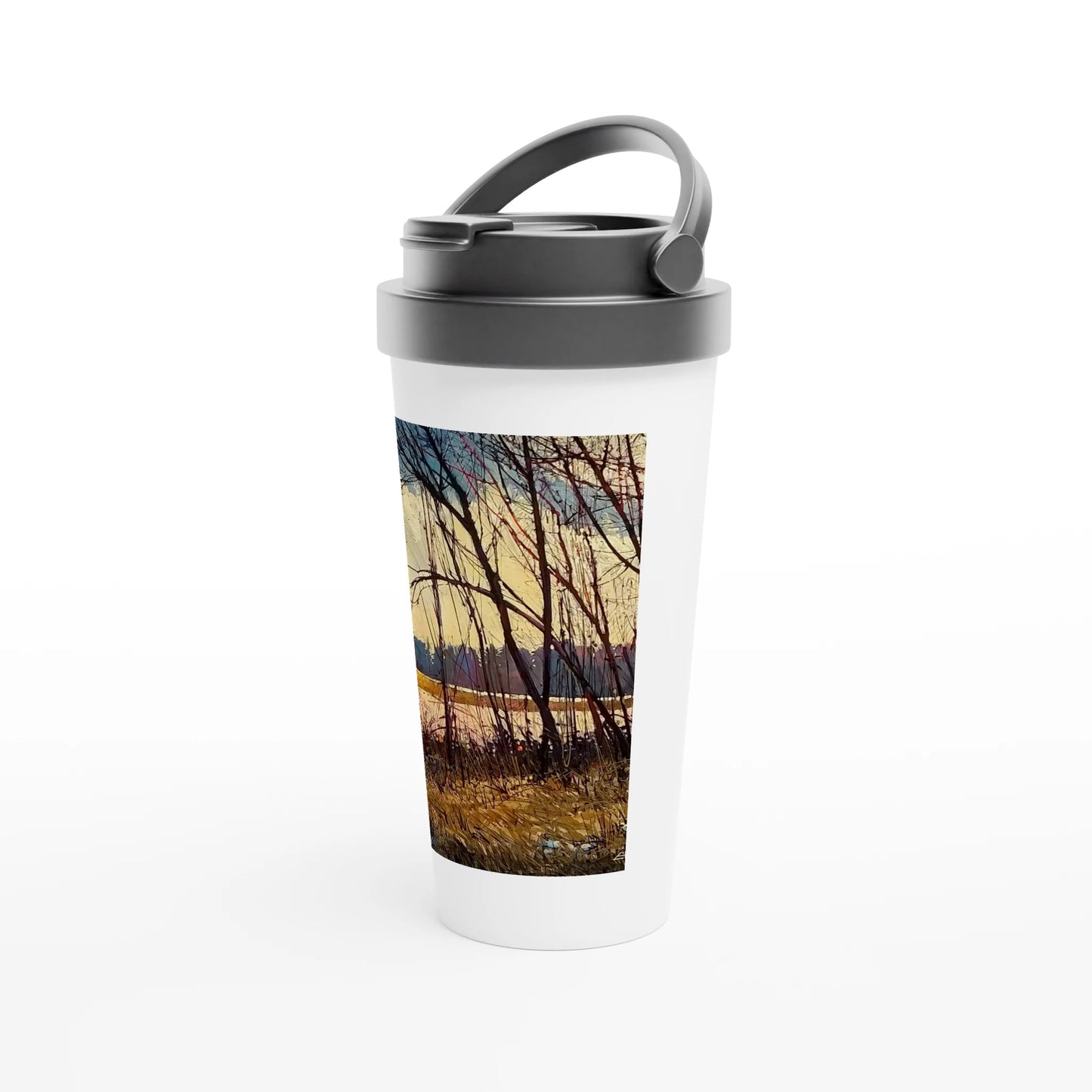 Promise - White 15oz Stainless Steel Travel Mug - eduardgurevich