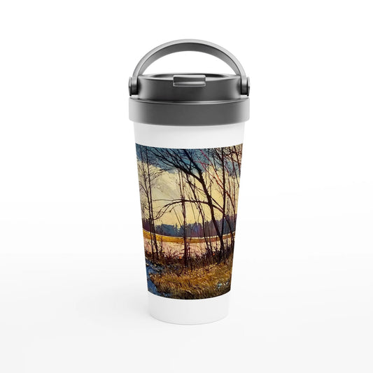 Promise - White 15oz Stainless Steel Travel Mug - eduardgurevich