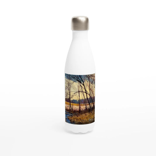 Promise - White 17oz Stainless Steel Water Bottle - eduardgurevich