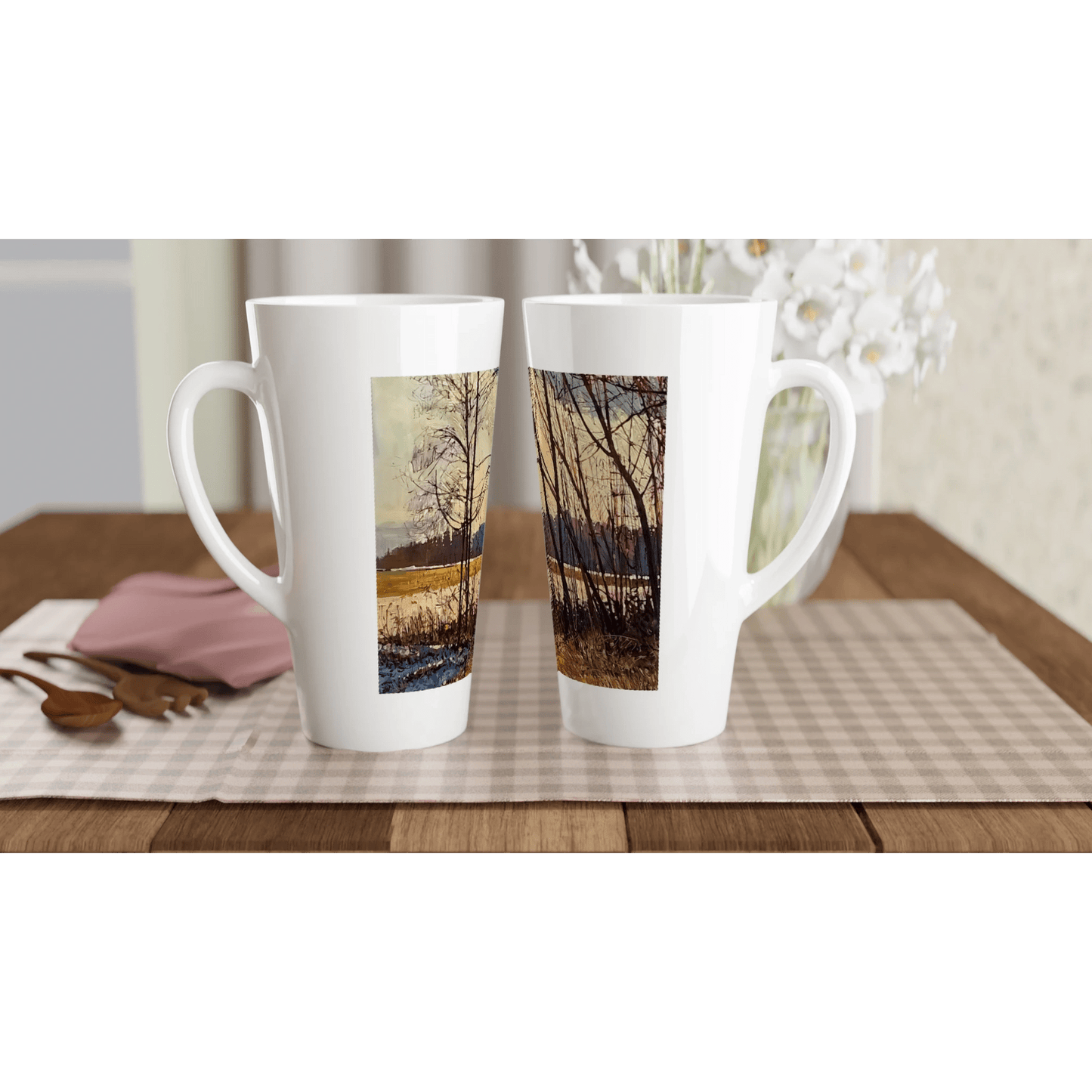 Promise - White Latte 17oz Ceramic Mug - eduardgurevich