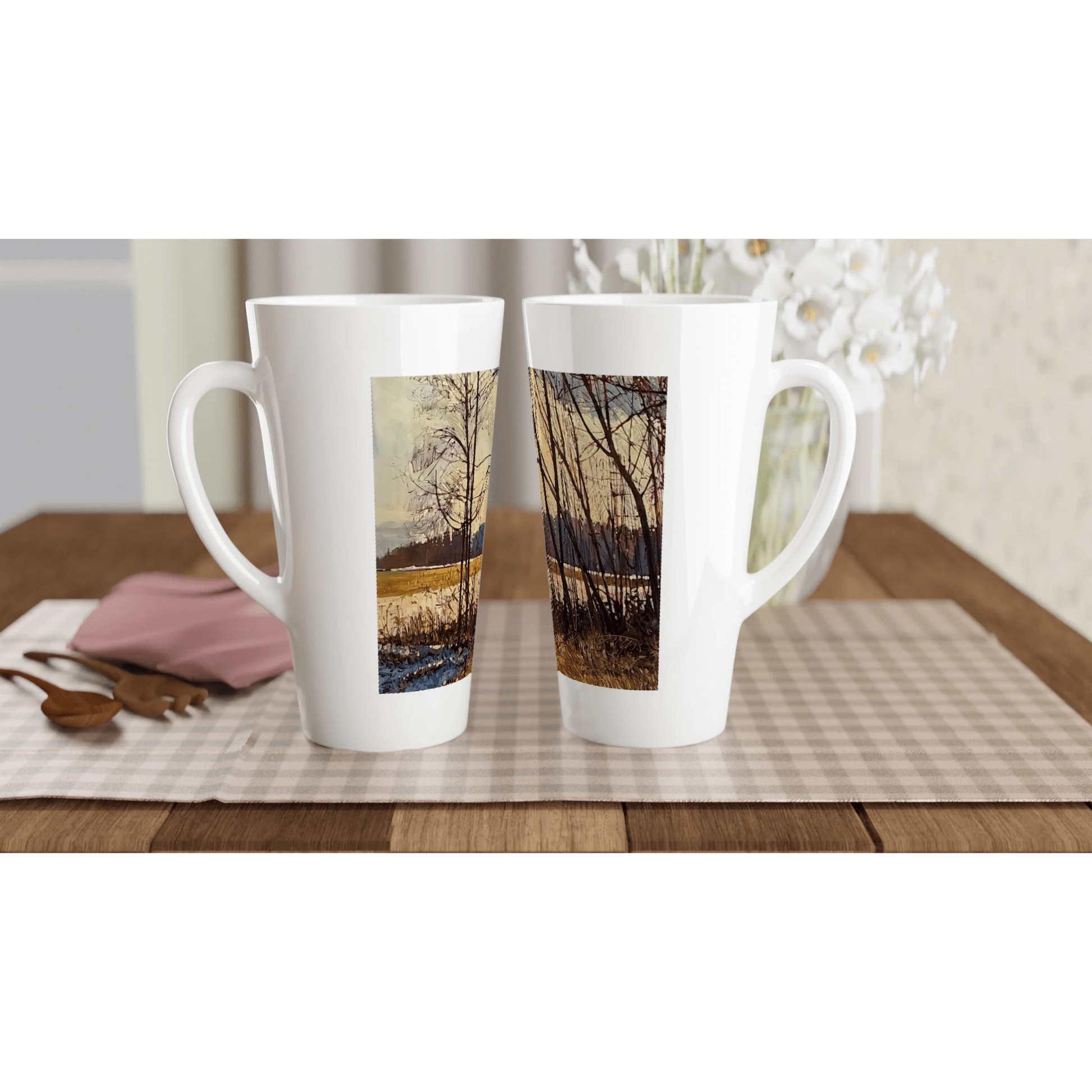 Promise - White Latte 17oz Ceramic Mug - eduardgurevich