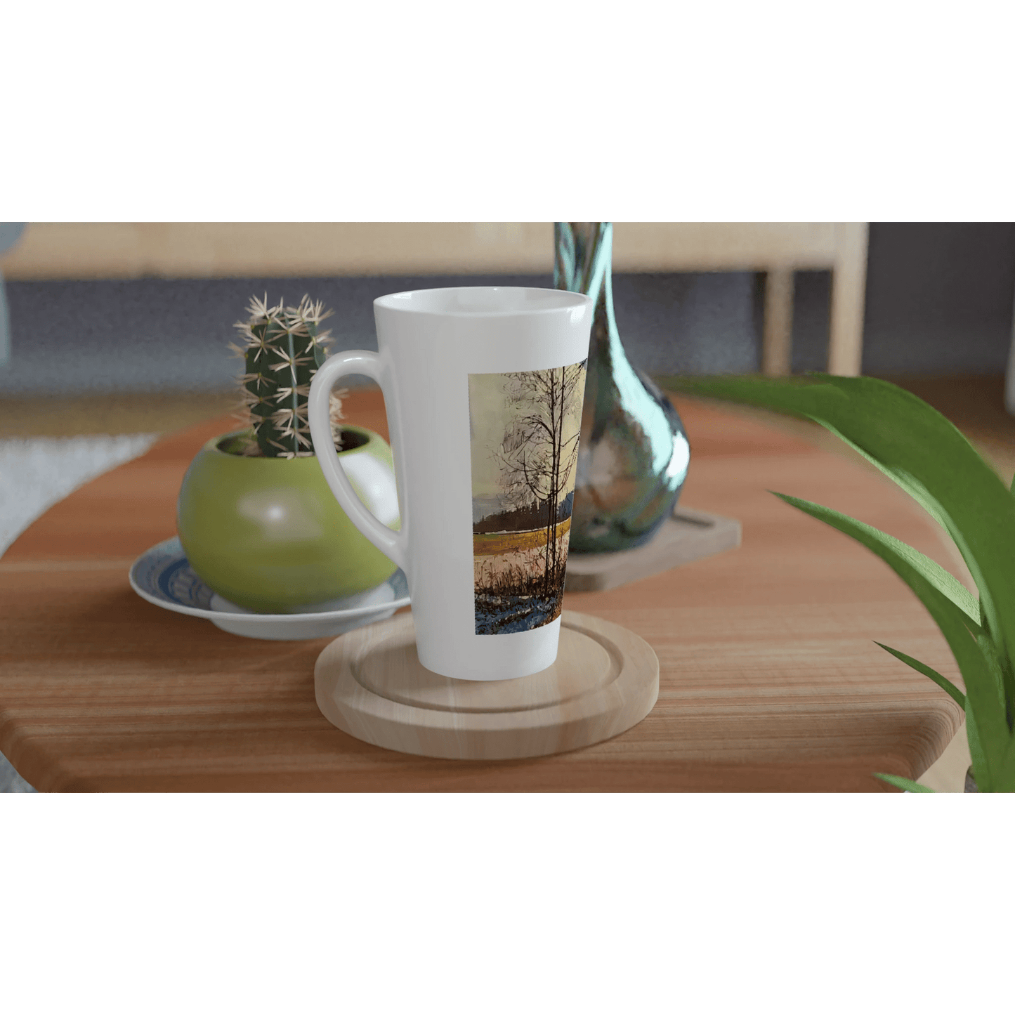 Promise - White Latte 17oz Ceramic Mug - eduardgurevich