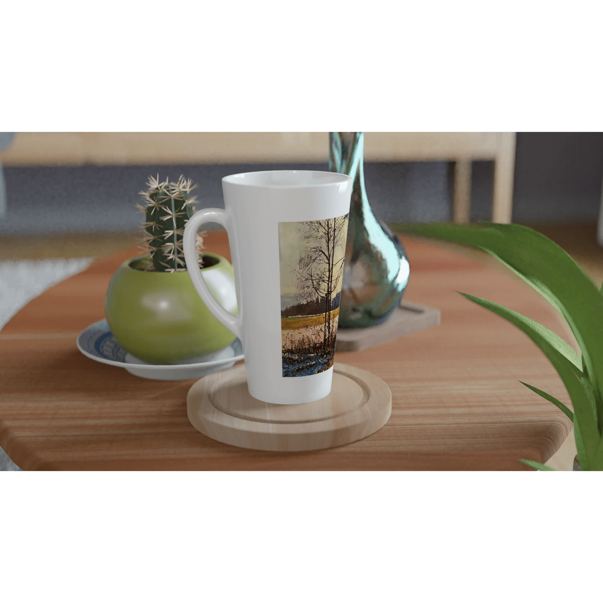 Promise - White Latte 17oz Ceramic Mug - eduardgurevich