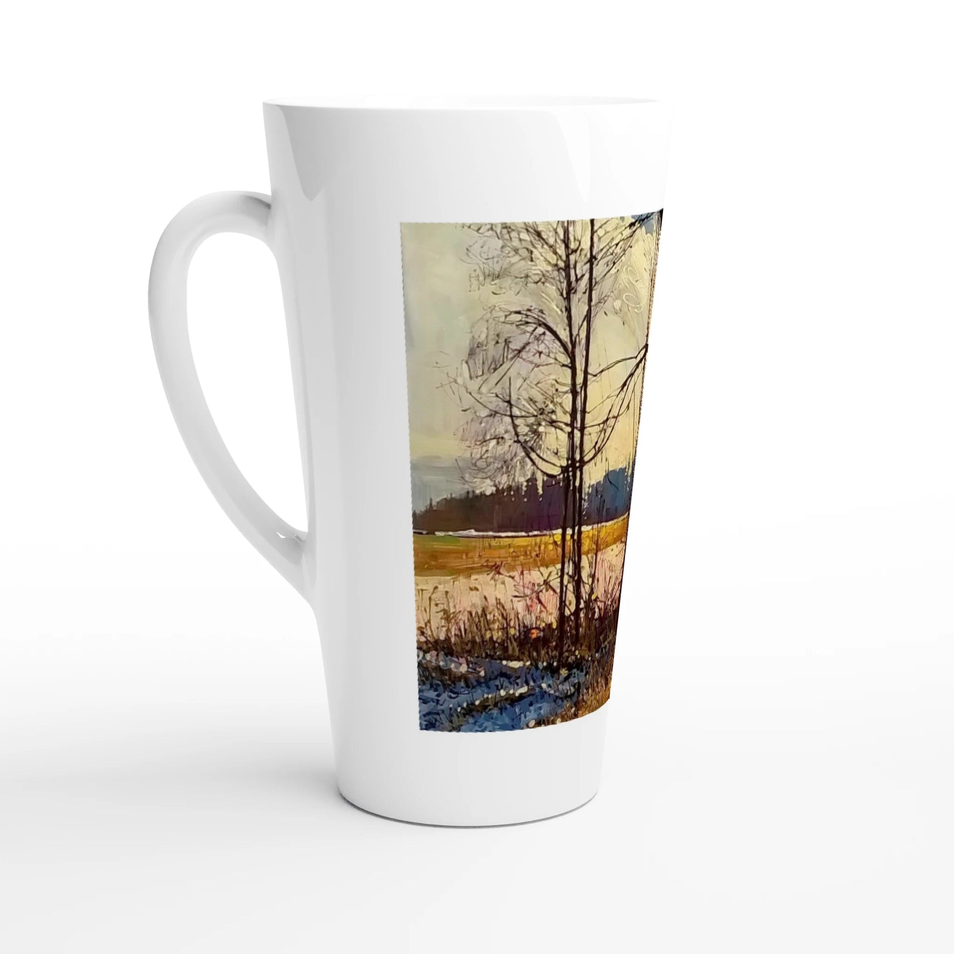 Promise - White Latte 17oz Ceramic Mug - eduardgurevich