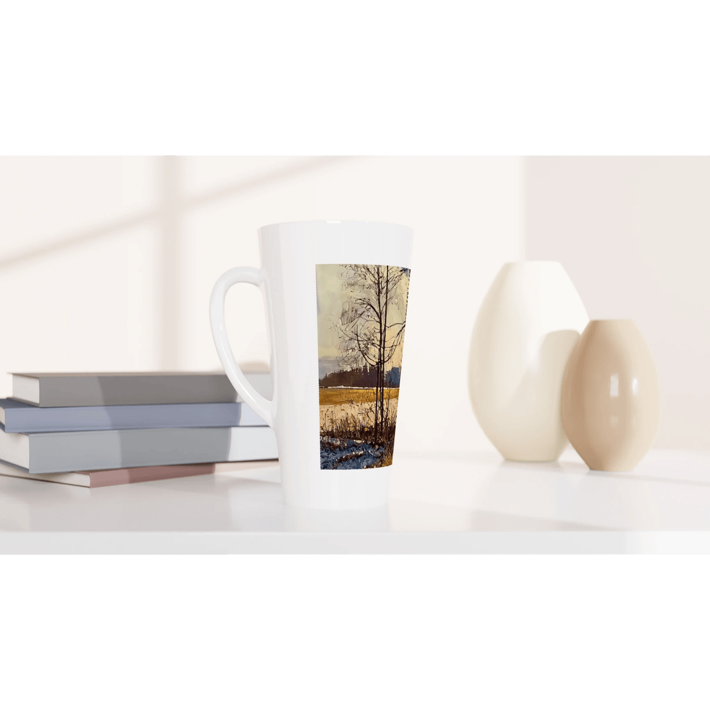 Promise - White Latte 17oz Ceramic Mug - eduardgurevich