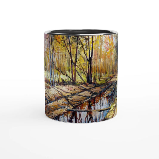 Promising - White 11oz Ceramic Mug with Color Inside - eduardgurevich