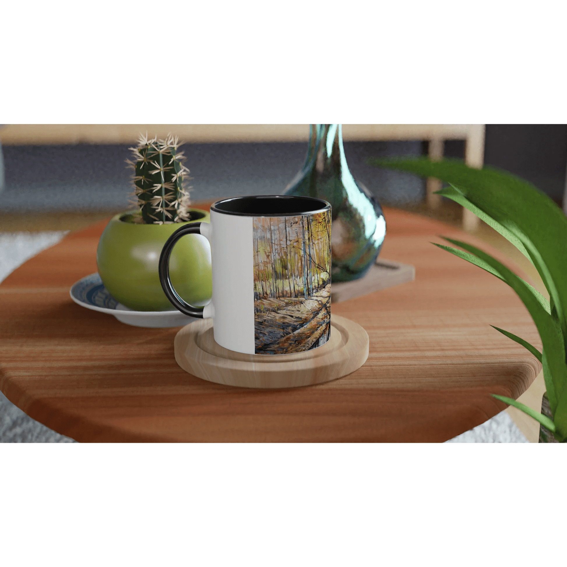 Promising - White 11oz Ceramic Mug with Color Inside - eduardgurevich