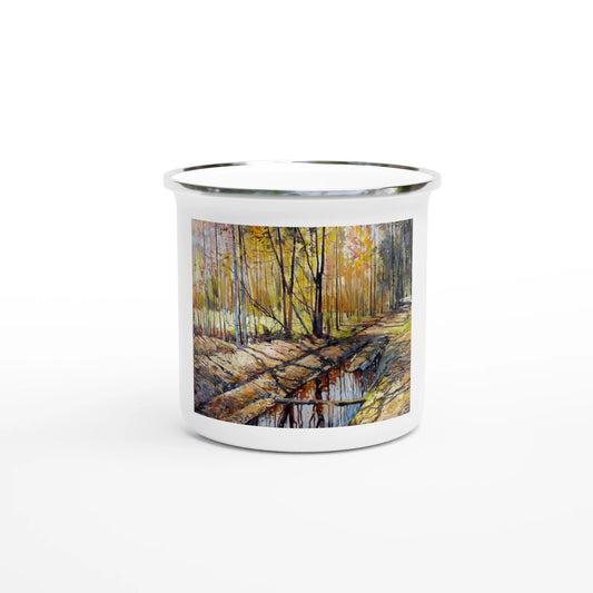 Promising - White 12oz Enamel Mug - eduardgurevich