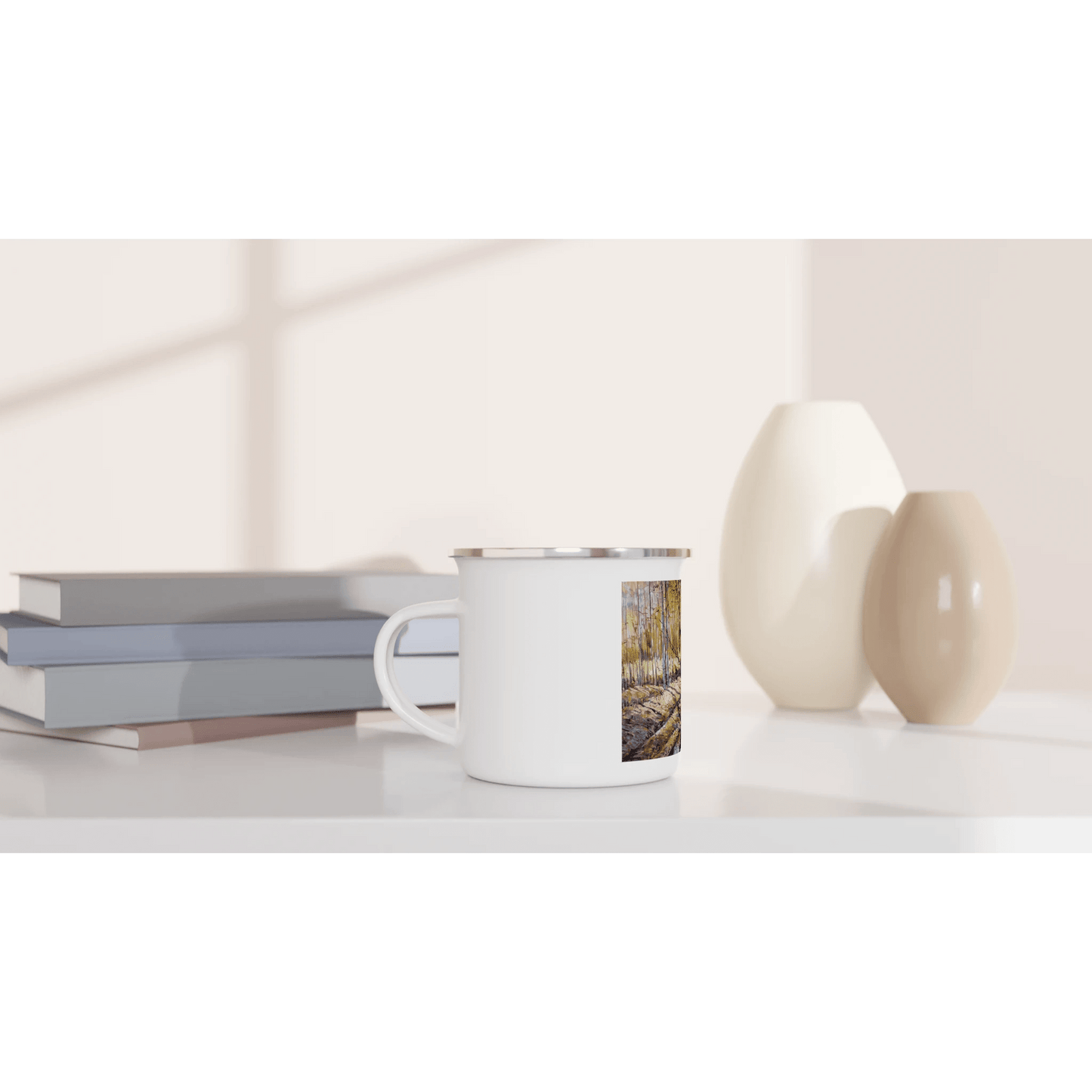 Promising - White 12oz Enamel Mug - eduardgurevich