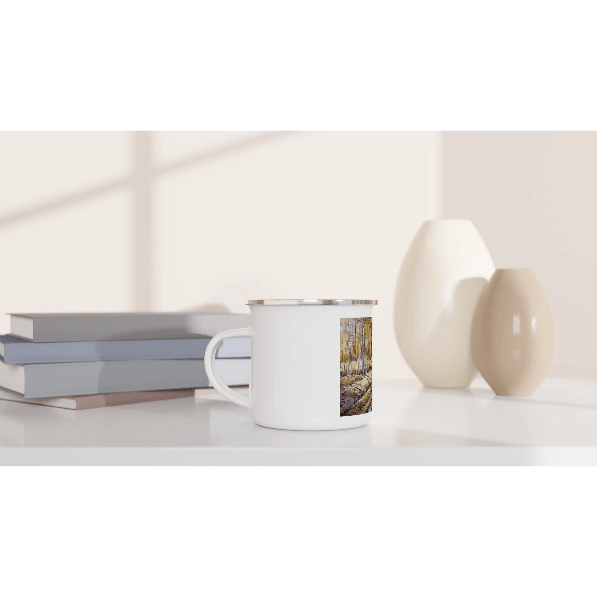 Promising - White 12oz Enamel Mug - eduardgurevich