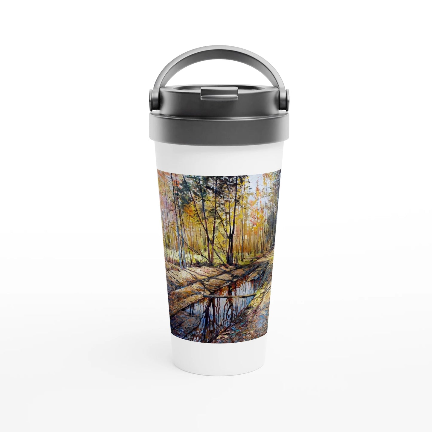 Promising - White 15oz Stainless Steel Travel Mug - eduardgurevich