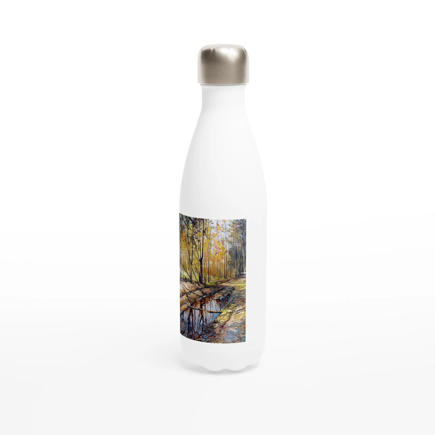 Promising - White 17oz Stainless Steel Water Bottle - eduardgurevich