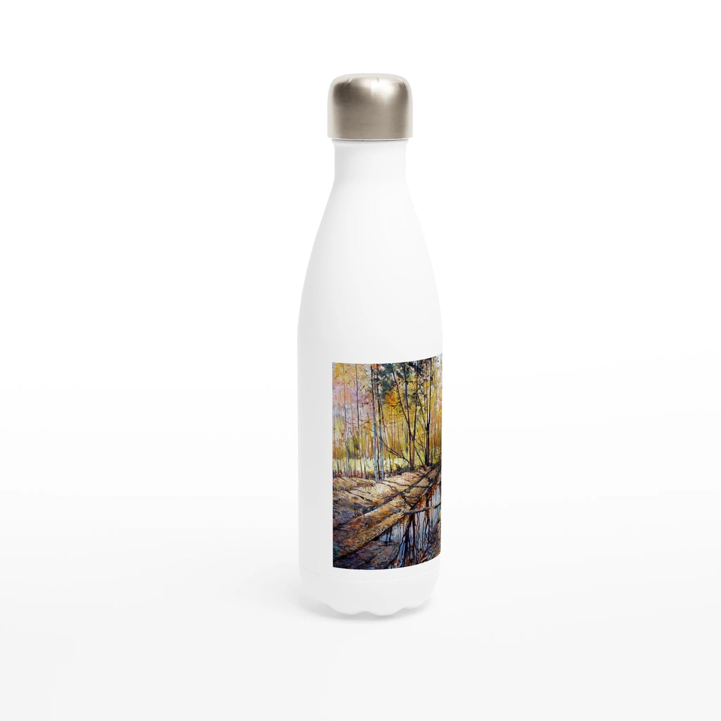 Promising - White 17oz Stainless Steel Water Bottle - eduardgurevich
