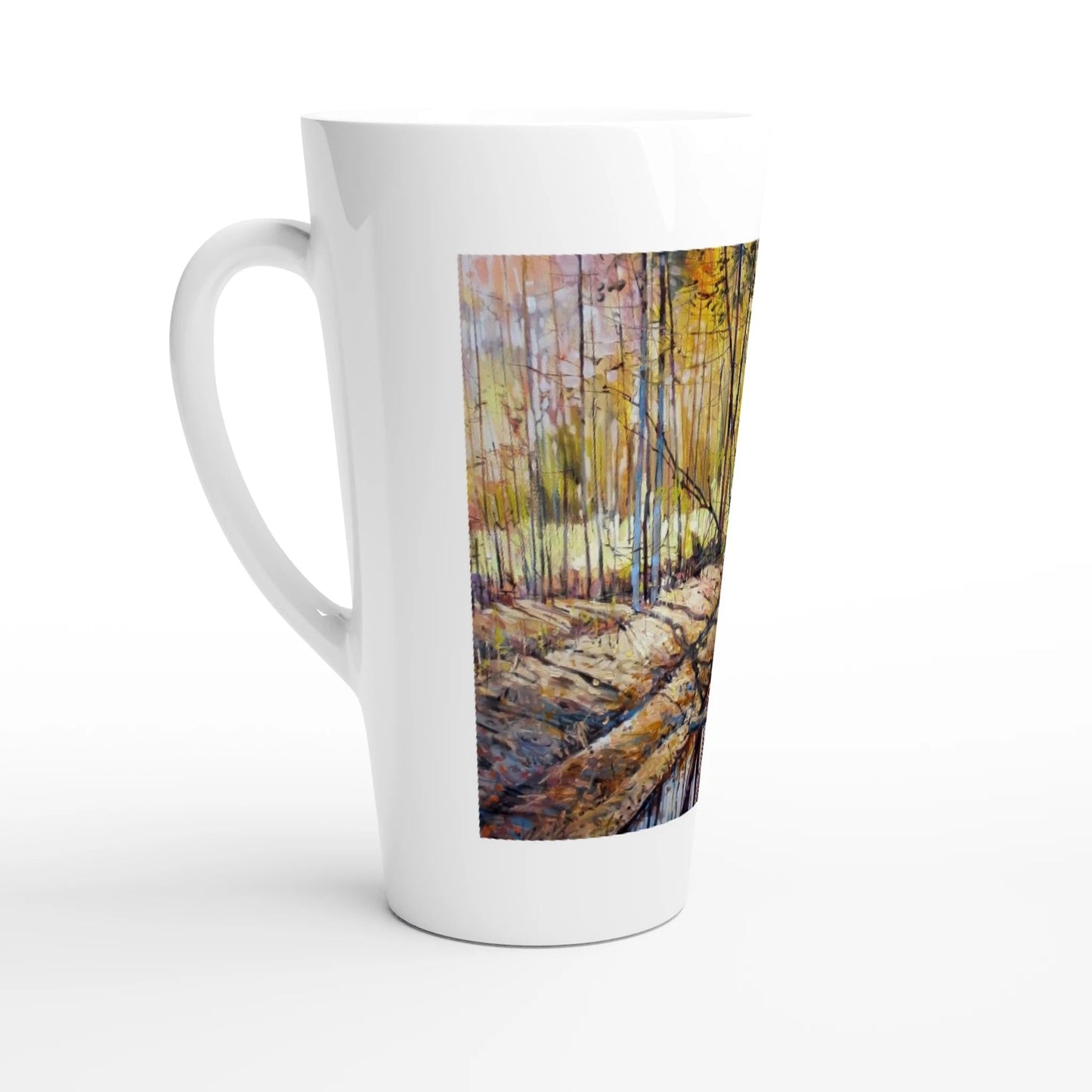 Promising - White Latte 17oz Ceramic Mug - eduardgurevich