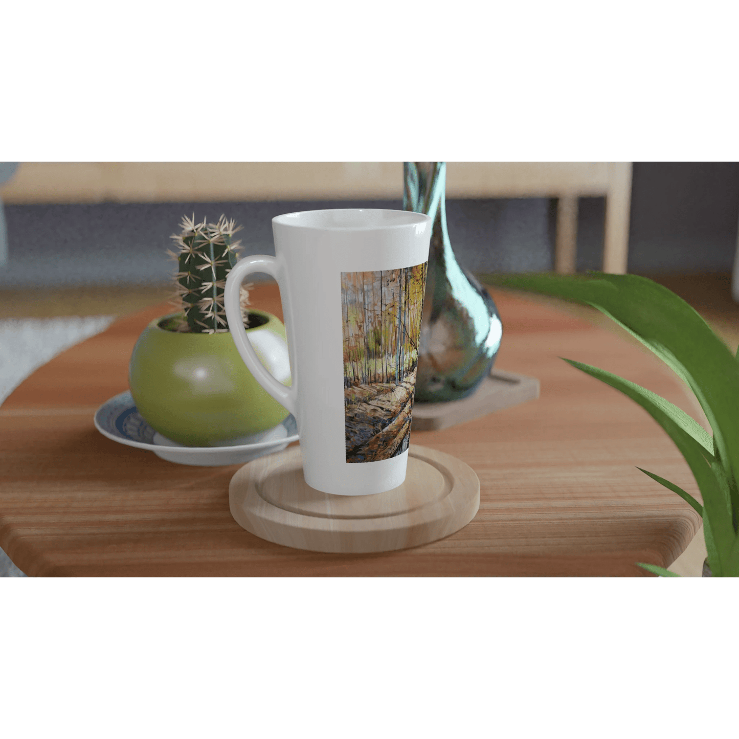 Promising - White Latte 17oz Ceramic Mug - eduardgurevich