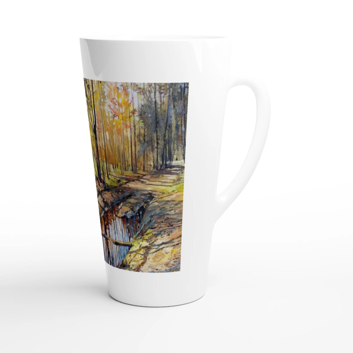 Promising - White Latte 17oz Ceramic Mug - eduardgurevich