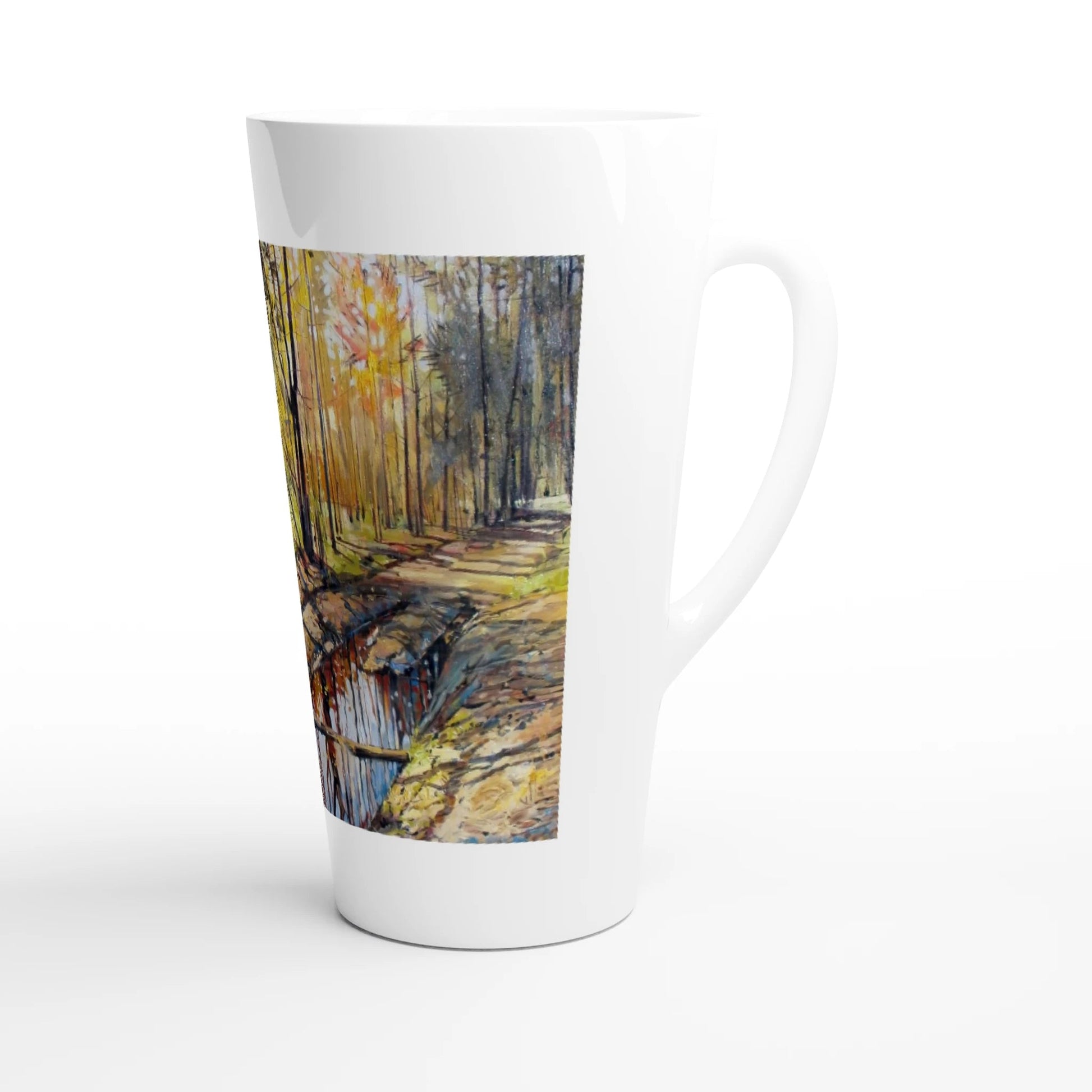 Promising - White Latte 17oz Ceramic Mug - eduardgurevich