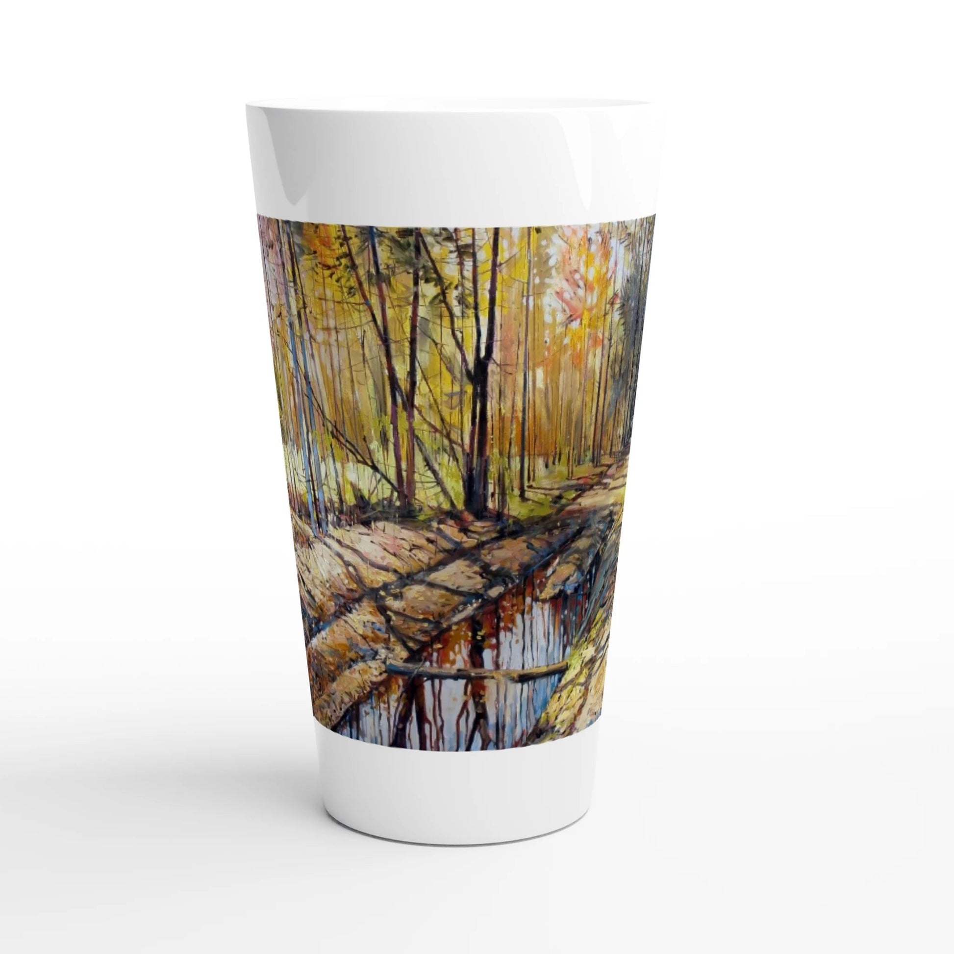Promising - White Latte 17oz Ceramic Mug - eduardgurevich