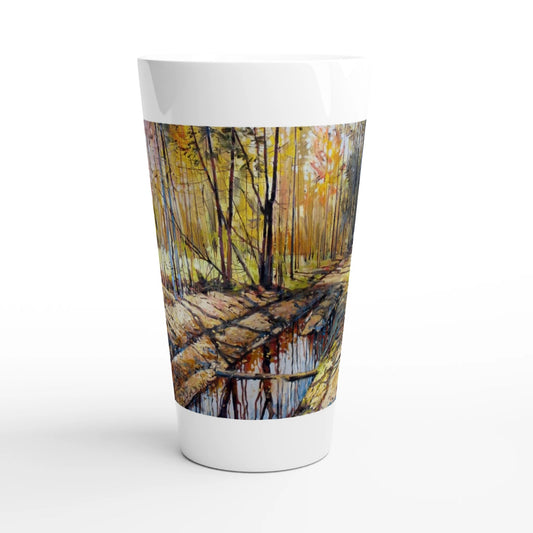 Promising - White Latte 17oz Ceramic Mug - eduardgurevich