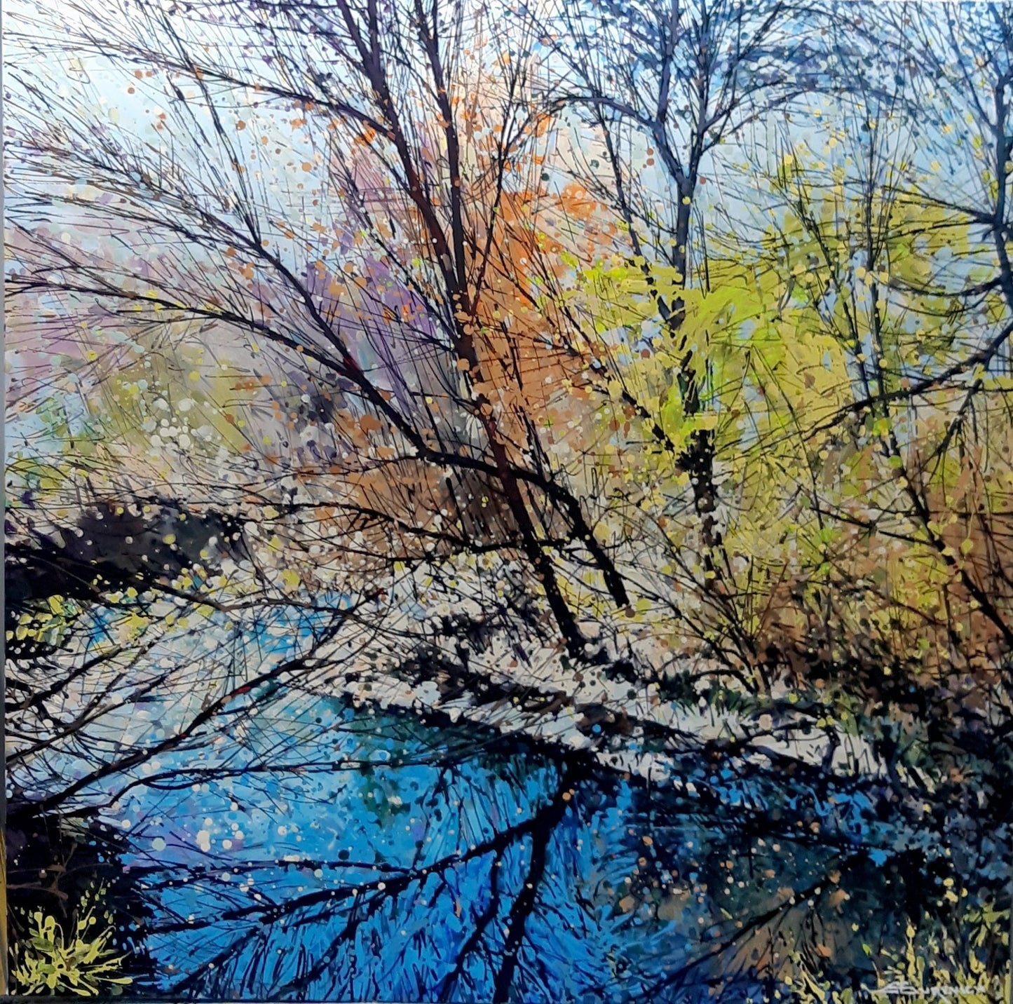 Read my mind - eduardgurevich Acrylic 30x24