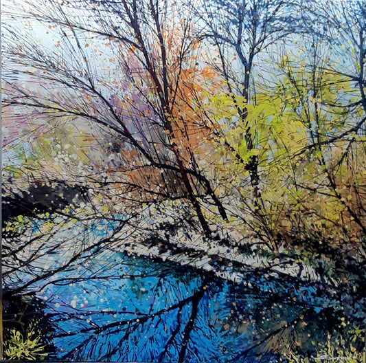 Read my mind - eduardgurevich Acrylic 30x24