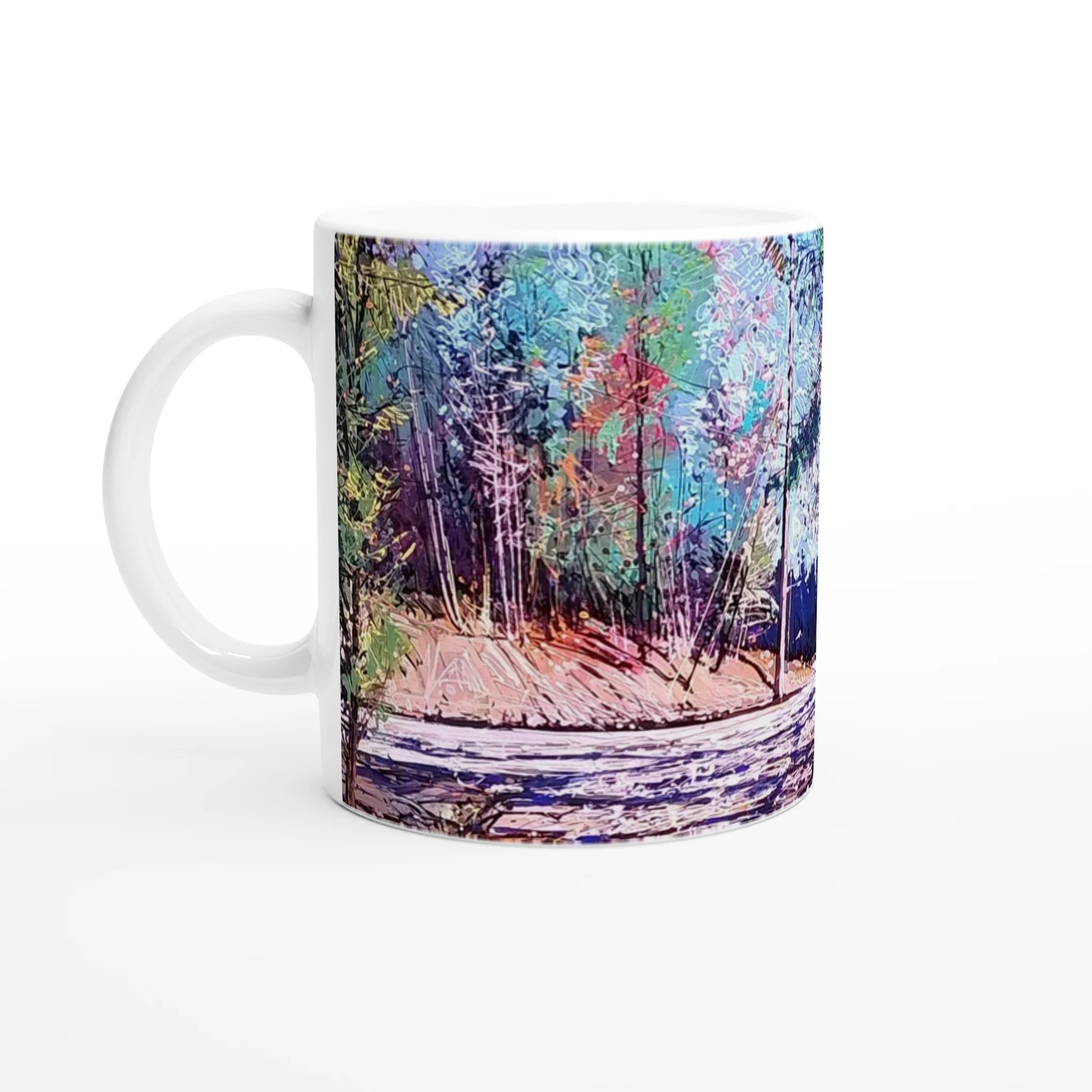 Road twist - White 11oz Ceramic Mug - eduardgurevich