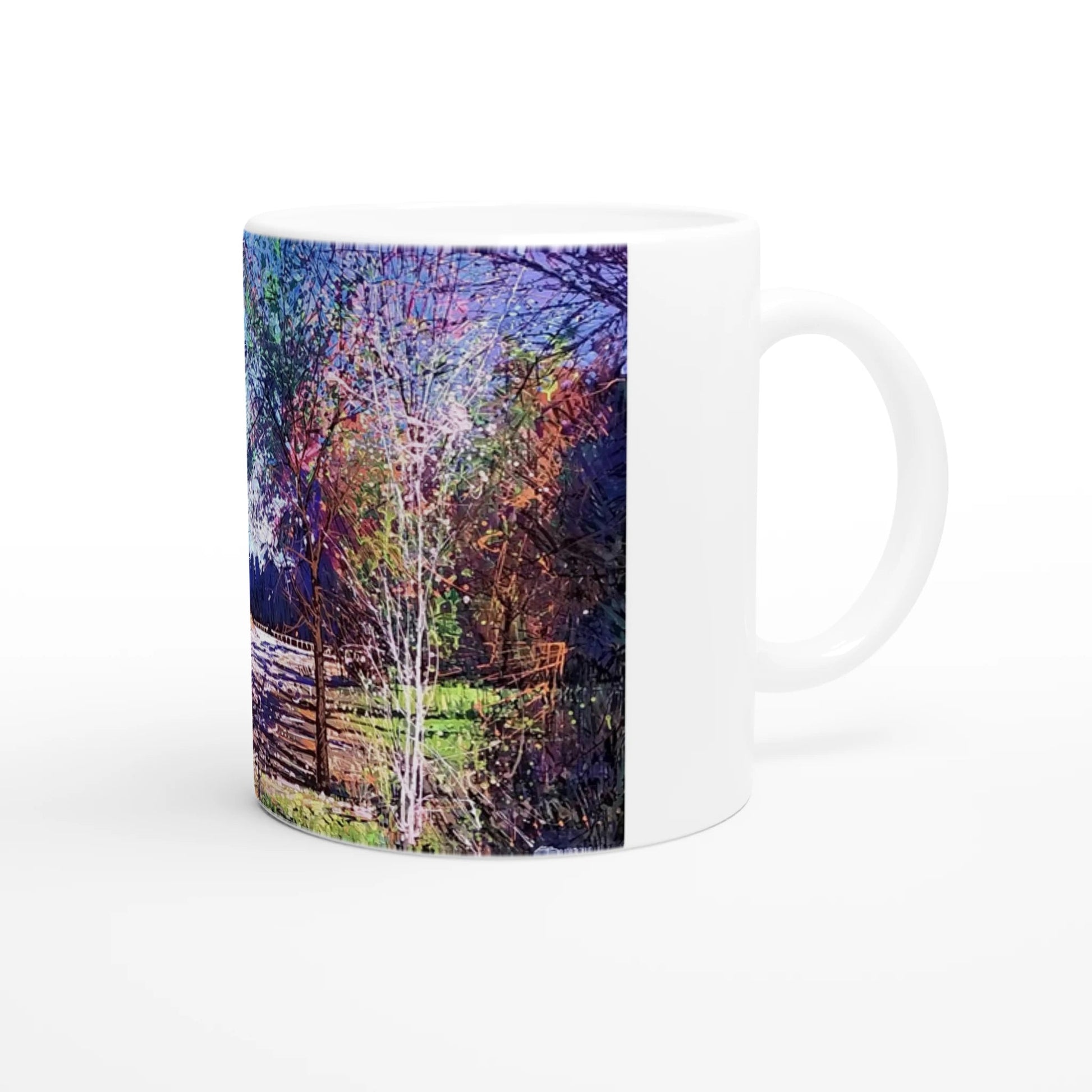 Road twist - White 11oz Ceramic Mug - eduardgurevich