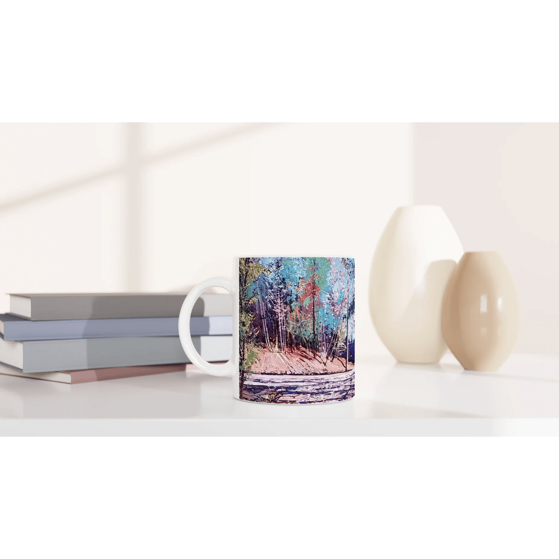 Road twist - White 11oz Ceramic Mug - eduardgurevich