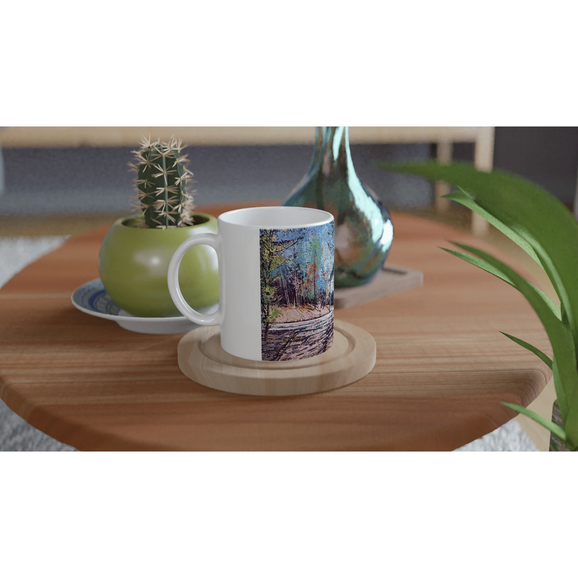 Road twist - White 11oz Ceramic Mug - eduardgurevich