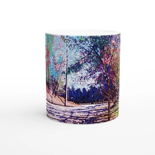 Road twist - White 11oz Ceramic Mug - eduardgurevich